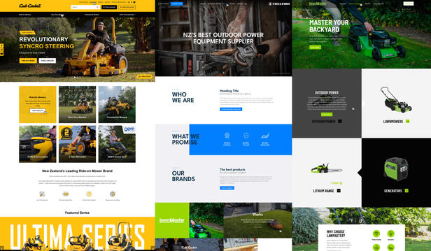 Steelfort, Cub Cadet, LawnMaster NZ